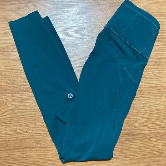❤️ Lululemon Green Jasper Fast & Free 25” Leggings Tights NWOT - Picture 1 of 7